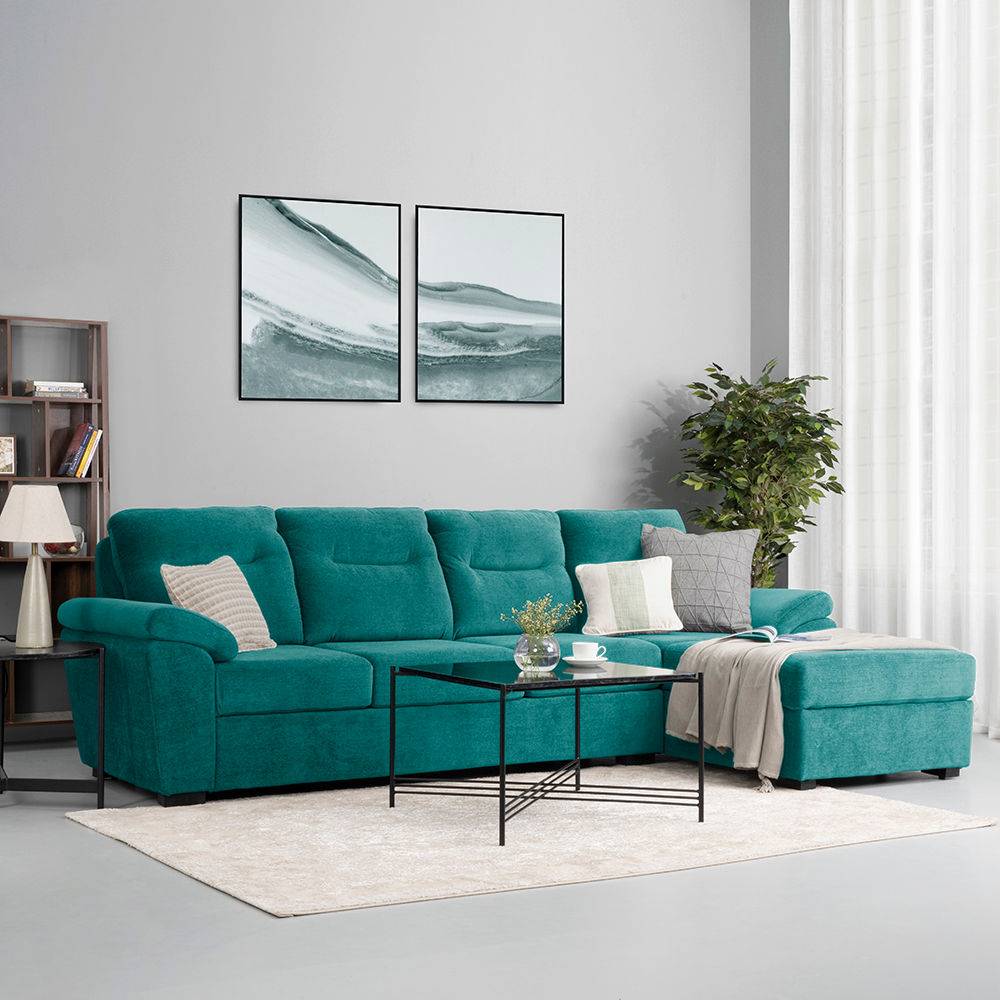 Lounger L Shape Sofa Set (3 Seater + Right Aligned Chaise)