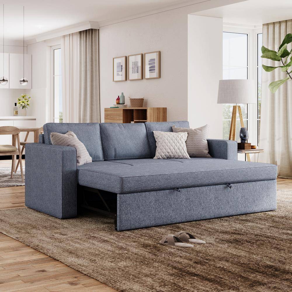 Napper Convertible Three Seater Sofa Cum Bed Without Storage