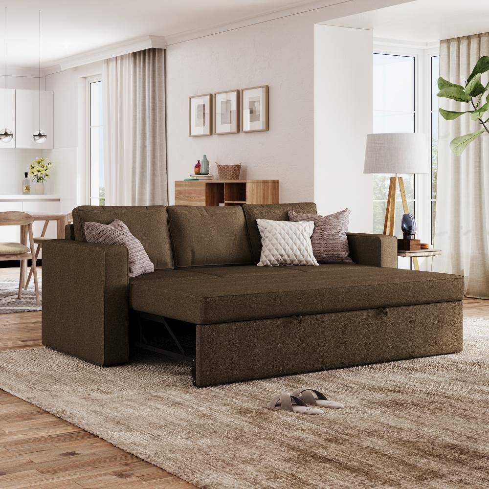 Napper Convertible Three Seater Sofa Cum Bed Without Storage