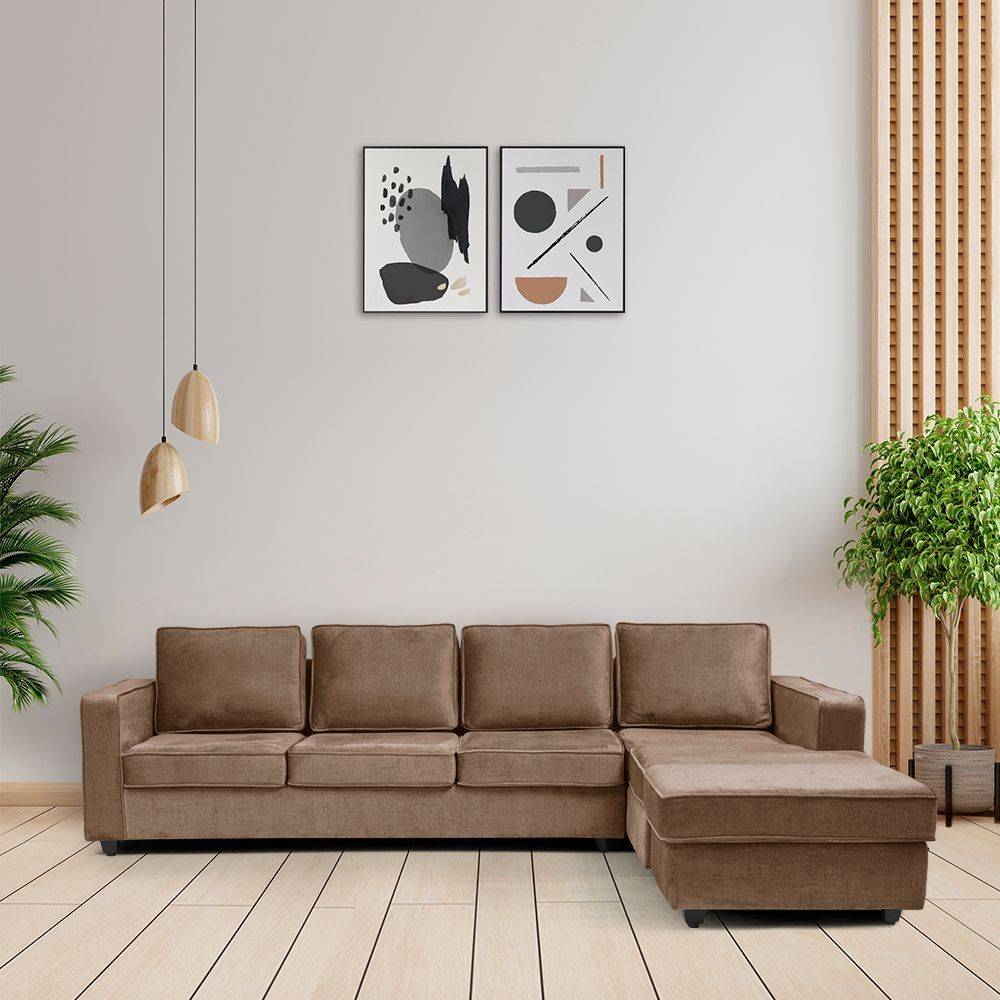 Napper Plus L Shape Sofa Set (3 Seater + Right Aligned Chaise with Ottoman)