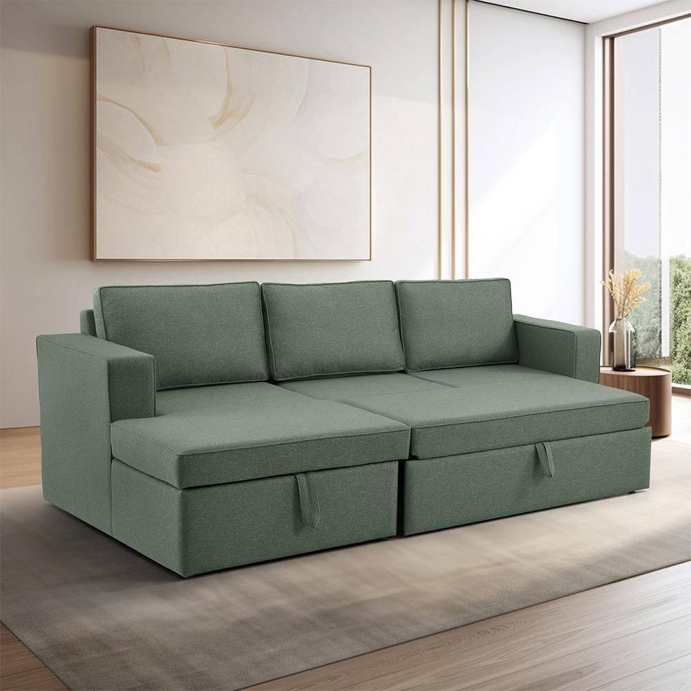Napper Convertible L Shape Sofa Cum Bed with Storage (2 Seater + Left Aligned Chaise)