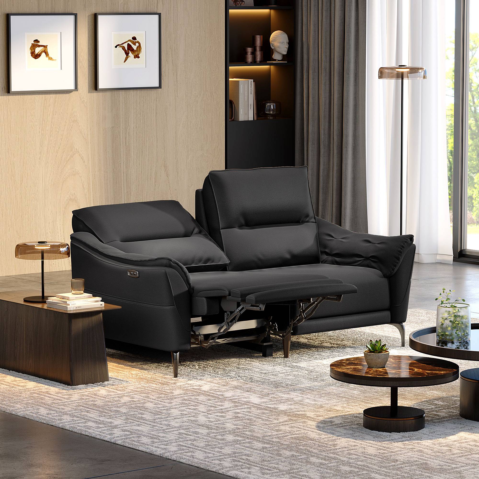 Tuvalu Large Sofa With Motion - Two Seater