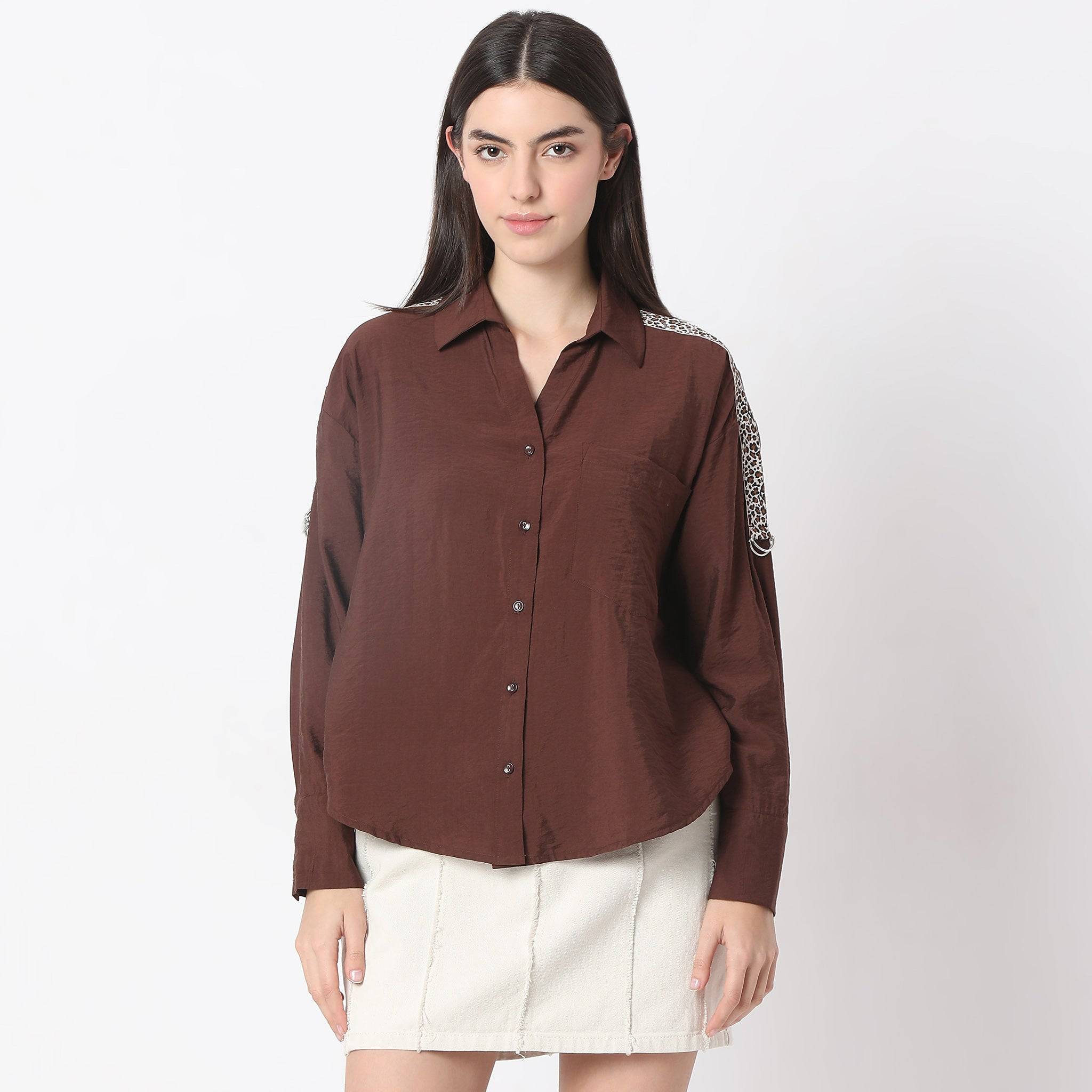 Solid Full Sleeve Casual Shirt