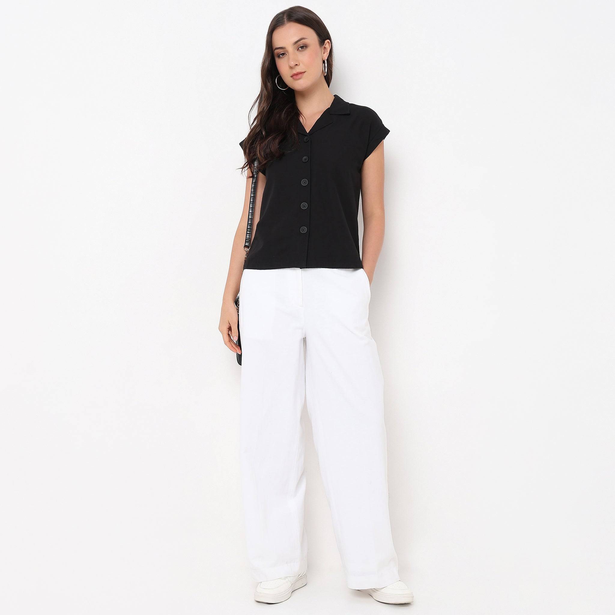 Dolman Sleeve Solid Lace Shirt