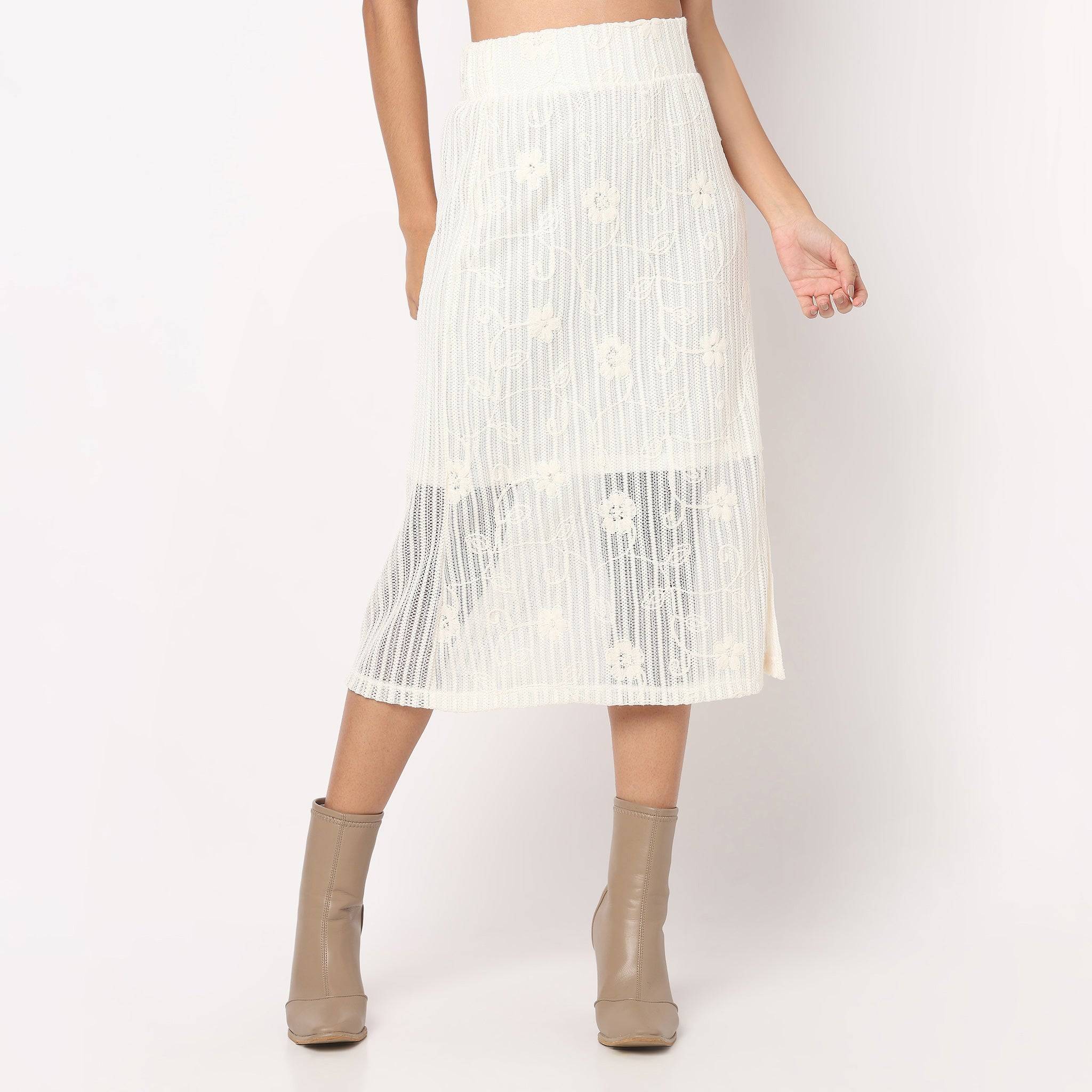 Slim Fit Pencil Skirt