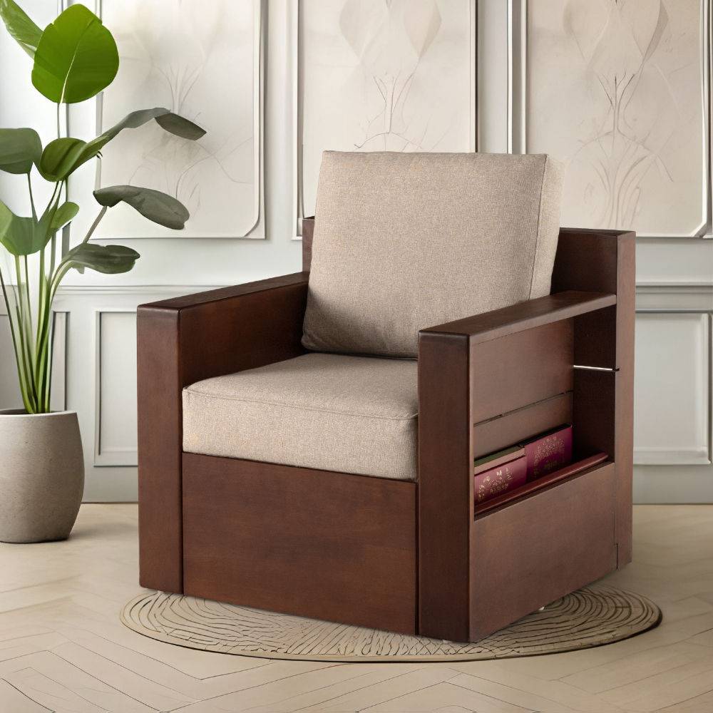 Divo 1 Seater Solid wood Sofa
