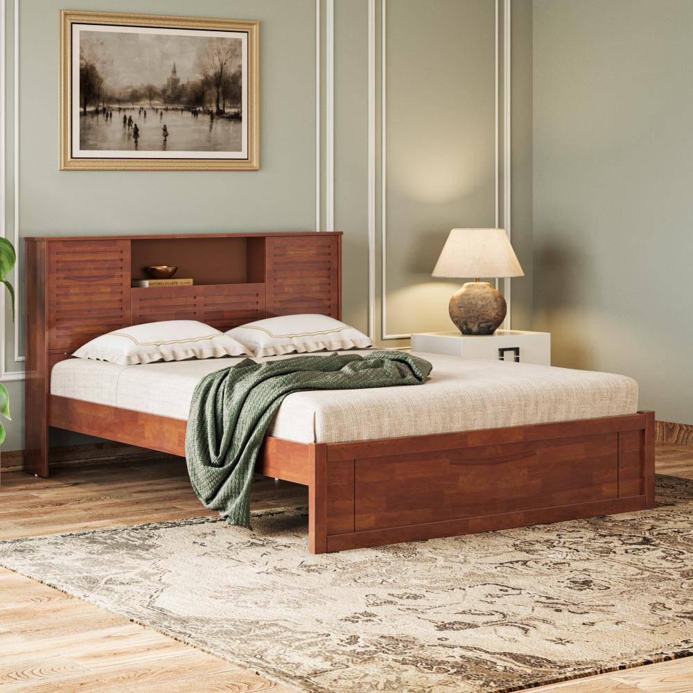Aquari Queen Solid wood bed without storage (78x60 inch)