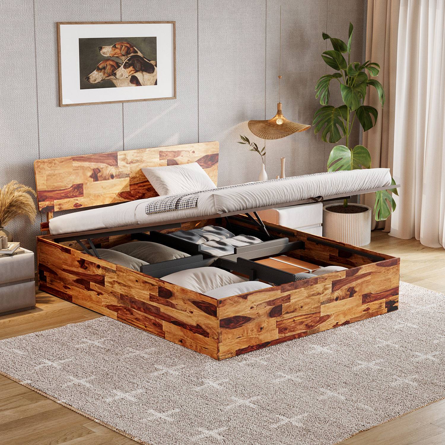 Auriga Hydraulic Queen Storage Bed (78x60 inch)