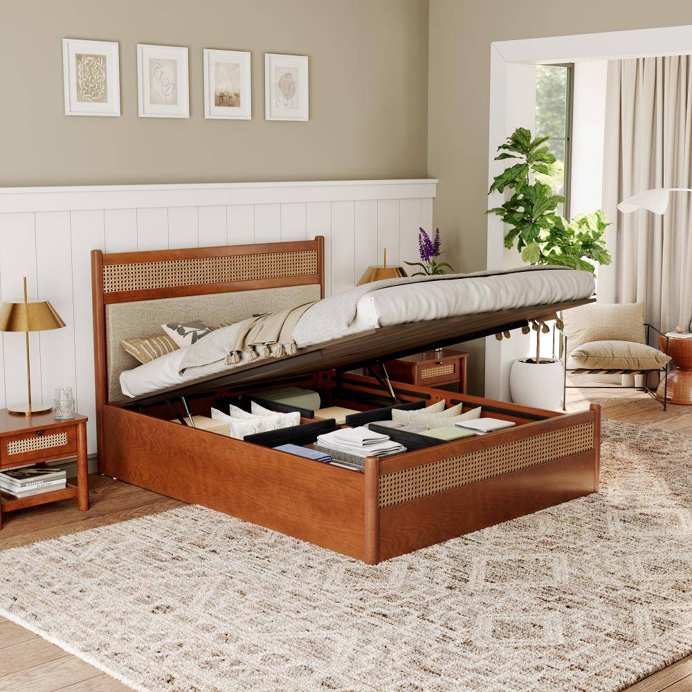 Celestium Queen Hydraulic Storage Bed (78x60 inch)