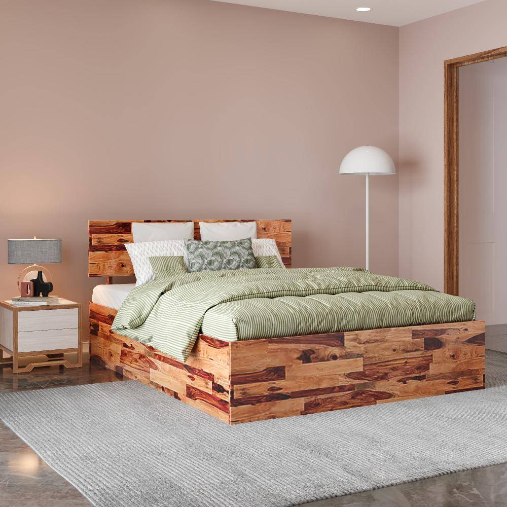 Andromeda Queen Sheesham Wood Bed (78x60 inch)