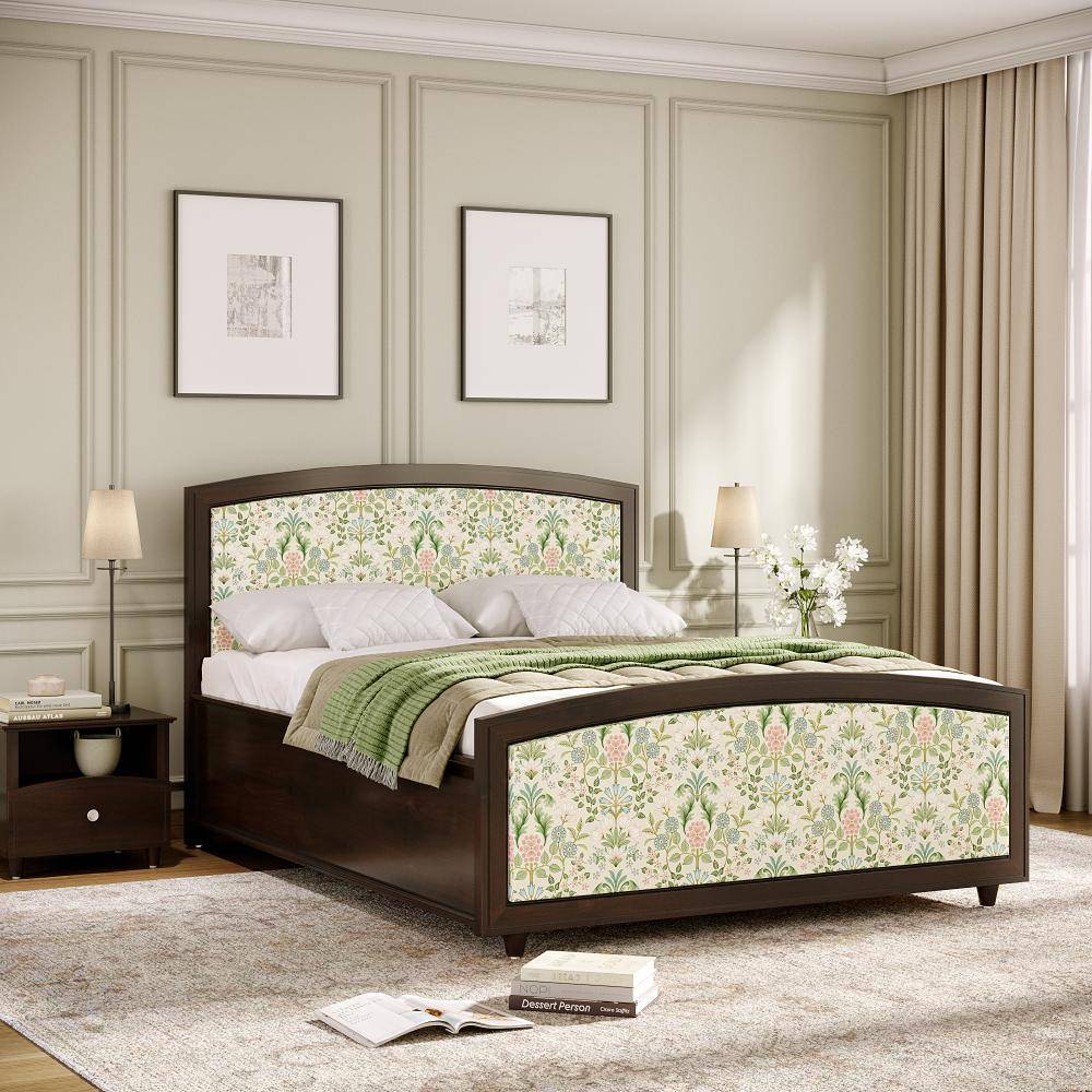 Ved Queen Storage Teak Wood Bed (78x60 inch)