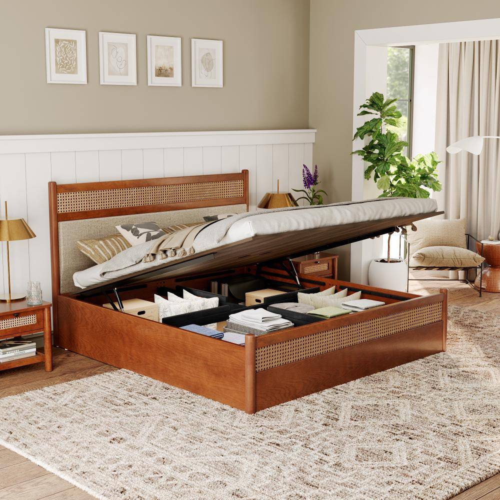 Celestium King Hydraulic Storage Bed (78x72 inch)