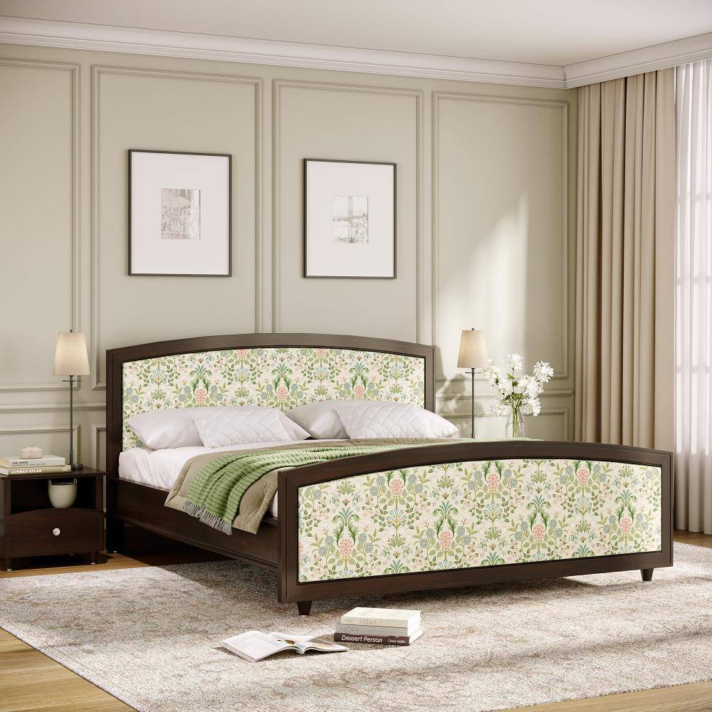 Ved King Non Storage Teak Wood Bed (78x72 inch)