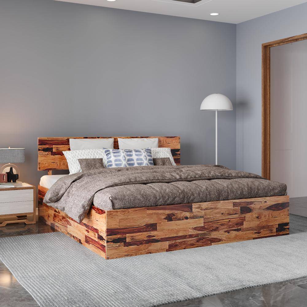 Andromeda King Sheesham Wood Bed (78x72 inch)