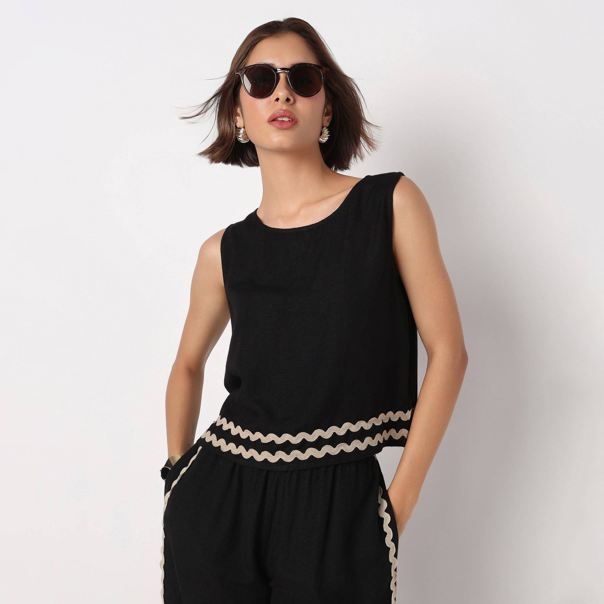 Cotton Sleeveless Top