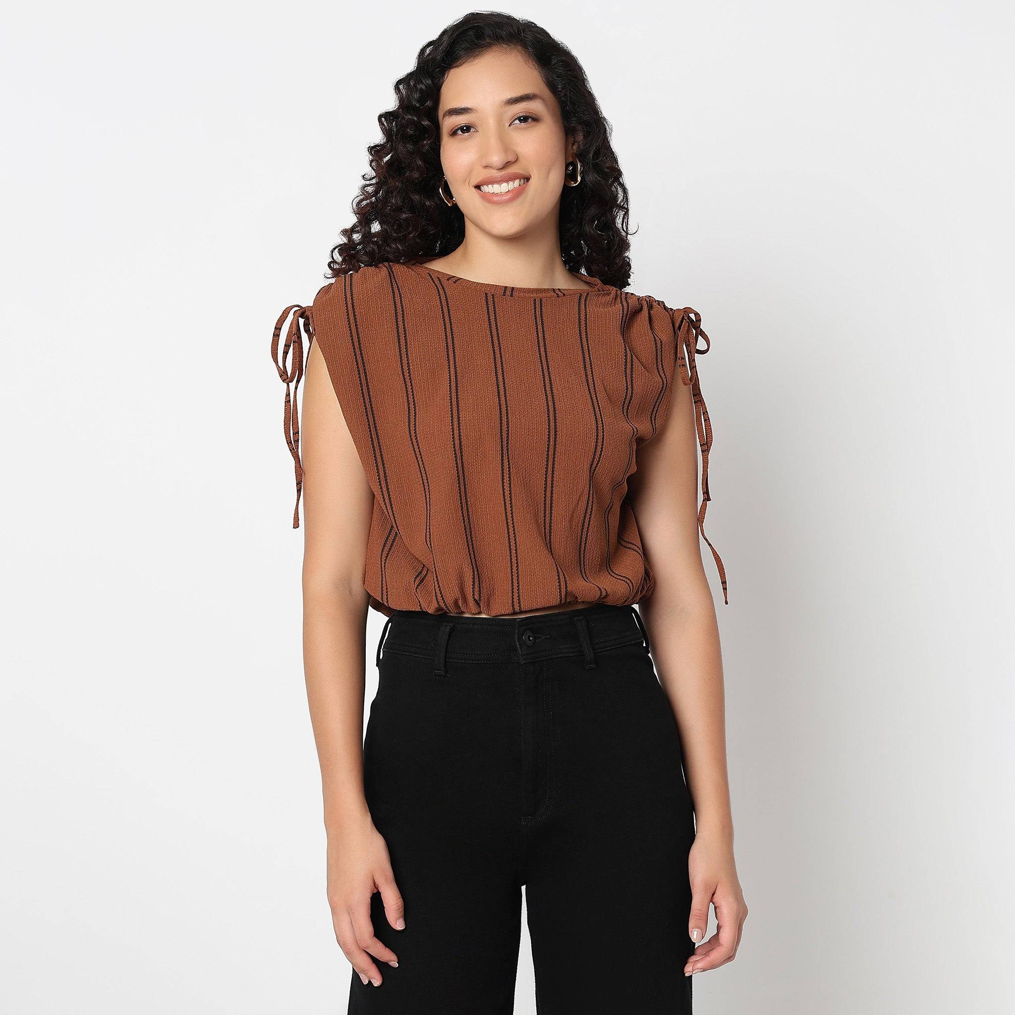 Striped Dolman Sleeve Top