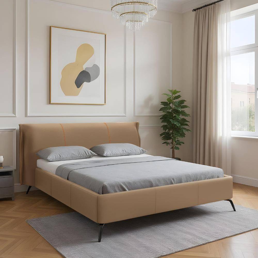 Celestra Queen Size Without Storage Upholstered Bed (78x60 inch)