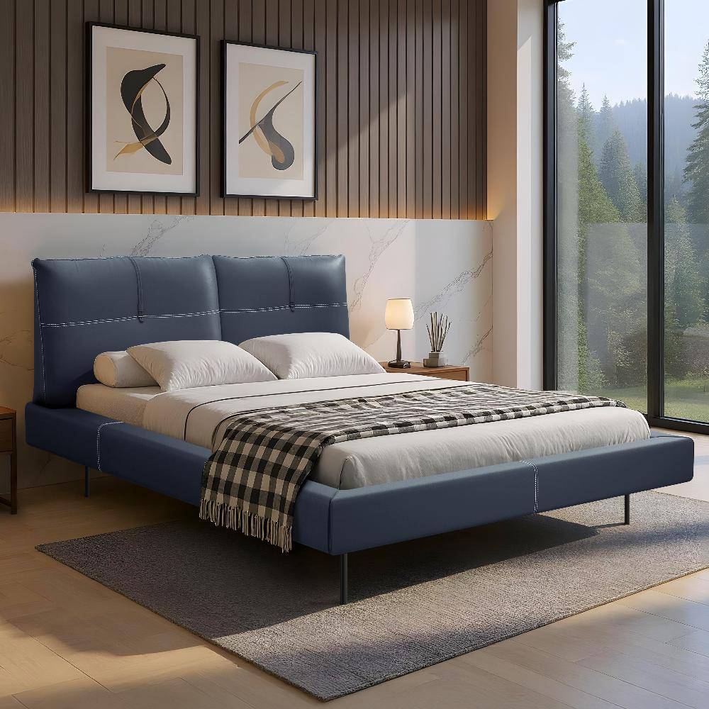 Lumelle Queen Size Without Storage Upholstered Bed (78x60 inch)