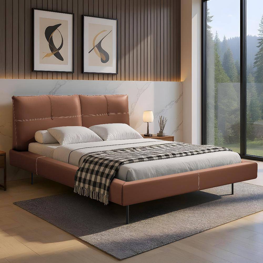 Lumelle Queen Size Without Storage Upholstered Bed (78x60 inch)