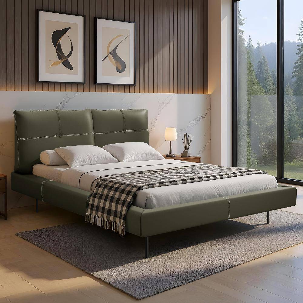 Lumelle Queen Size Without Storage Upholstered Bed (78x60 inch)