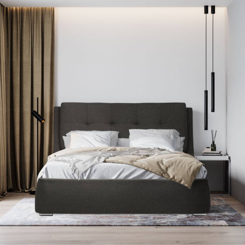 Lanta Queen Size Upholstered Bed (78x60 inch)