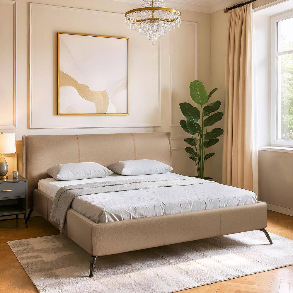 Celestra King Size Without Storage Upholstered Bed (78x72 inch)