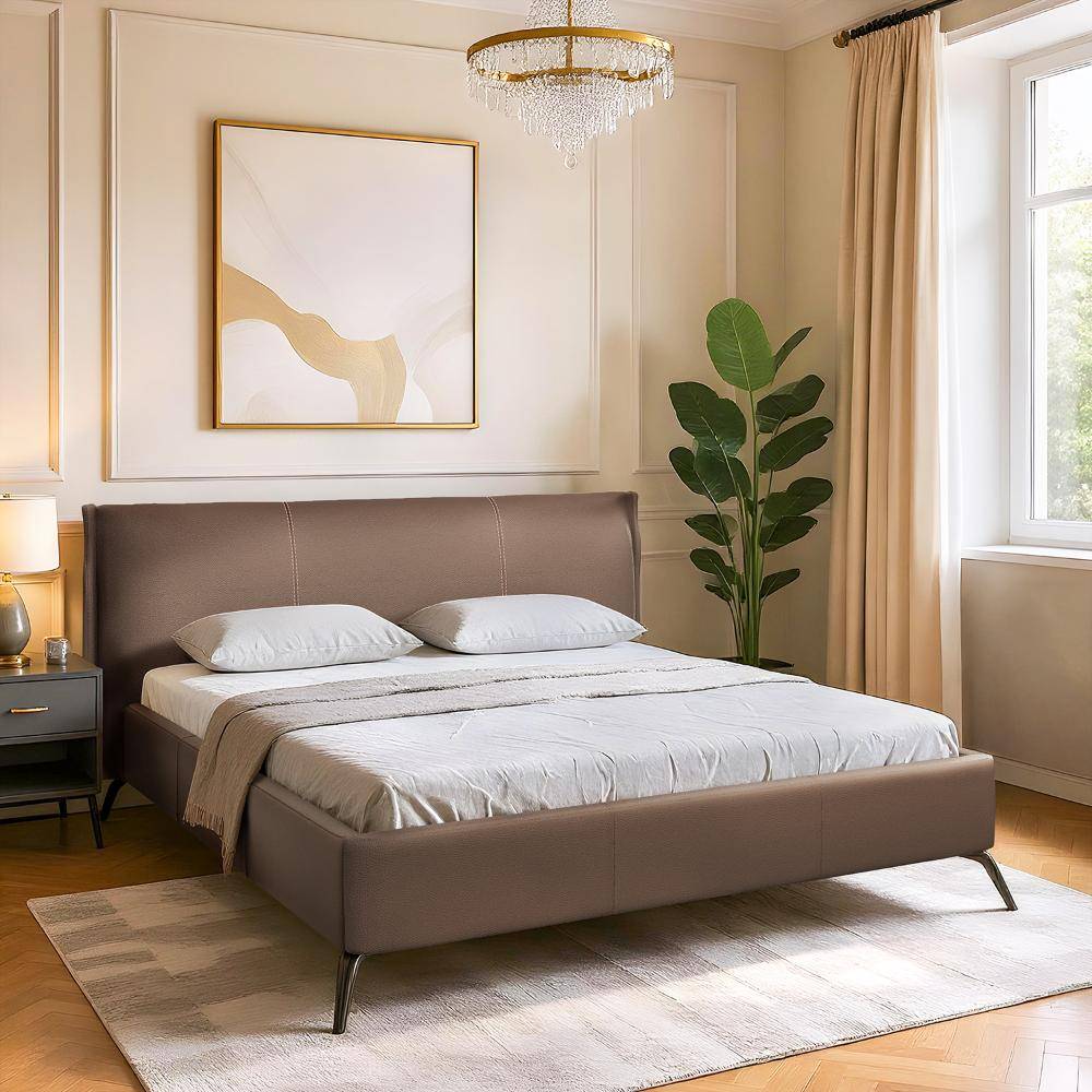 Celestra King Size Without Storage Upholstered Bed (78x72 inch)