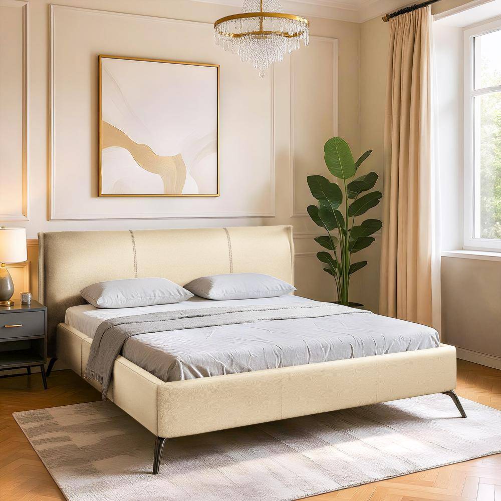 Celestra King Size Without Storage Upholstered Bed (78x72 inch)