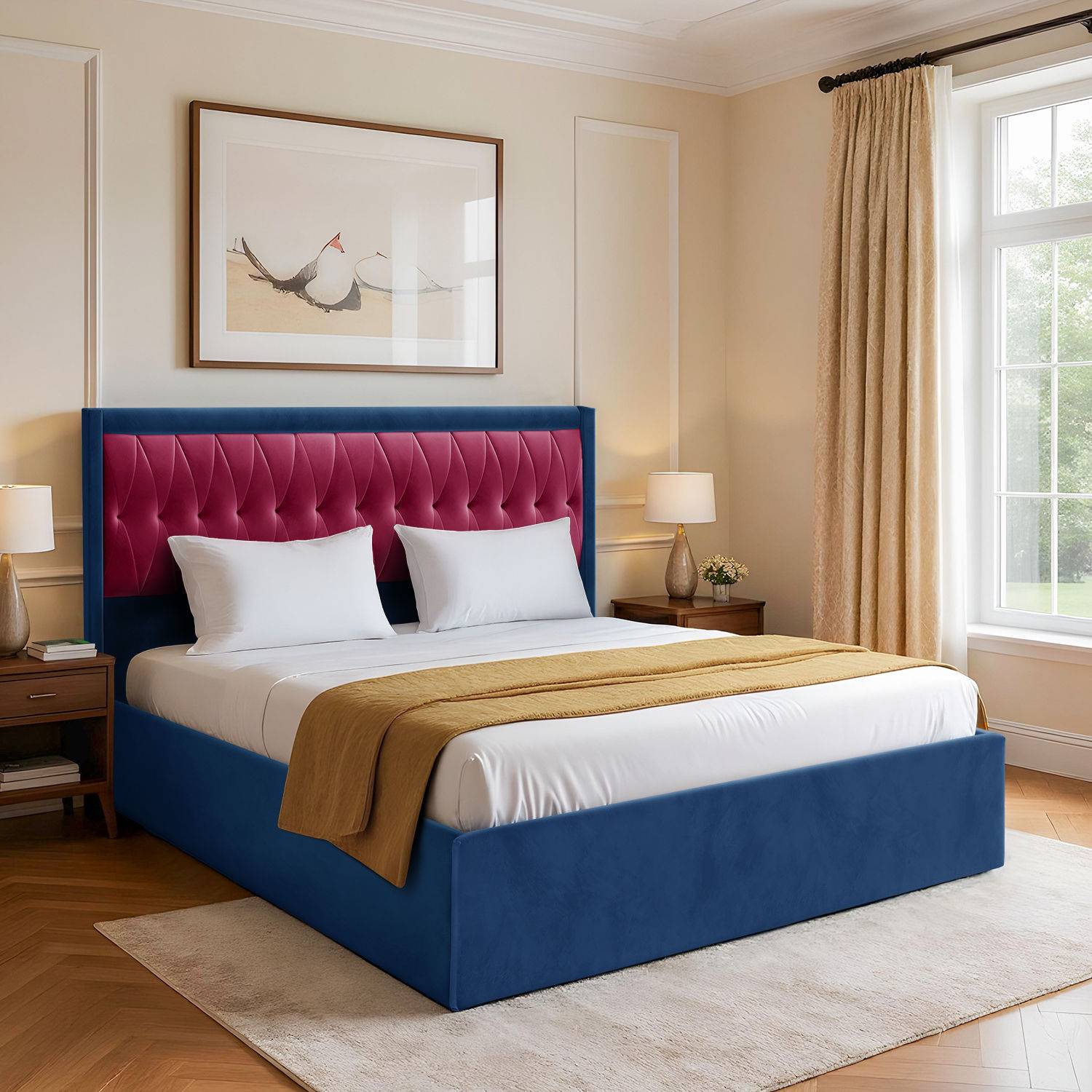 Asterion King Size Storage Upholstered Bed (78x72 inch)