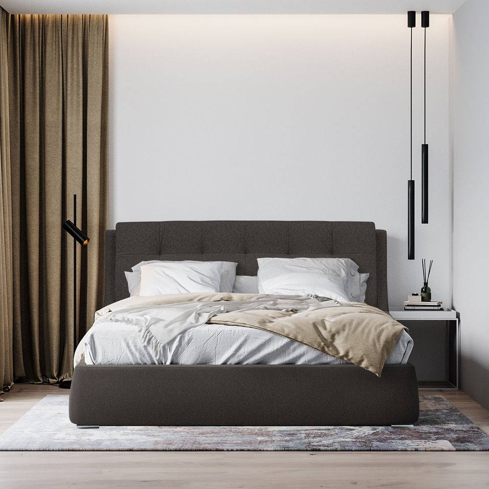 Lanta King Size Upholstered Bed (78x72 inch)