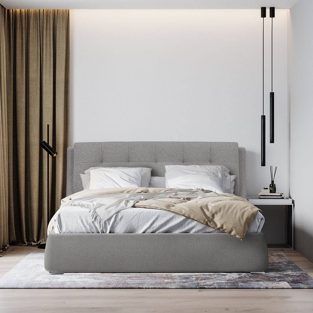 Lanta King Size Upholstered Bed (78x72 inch)