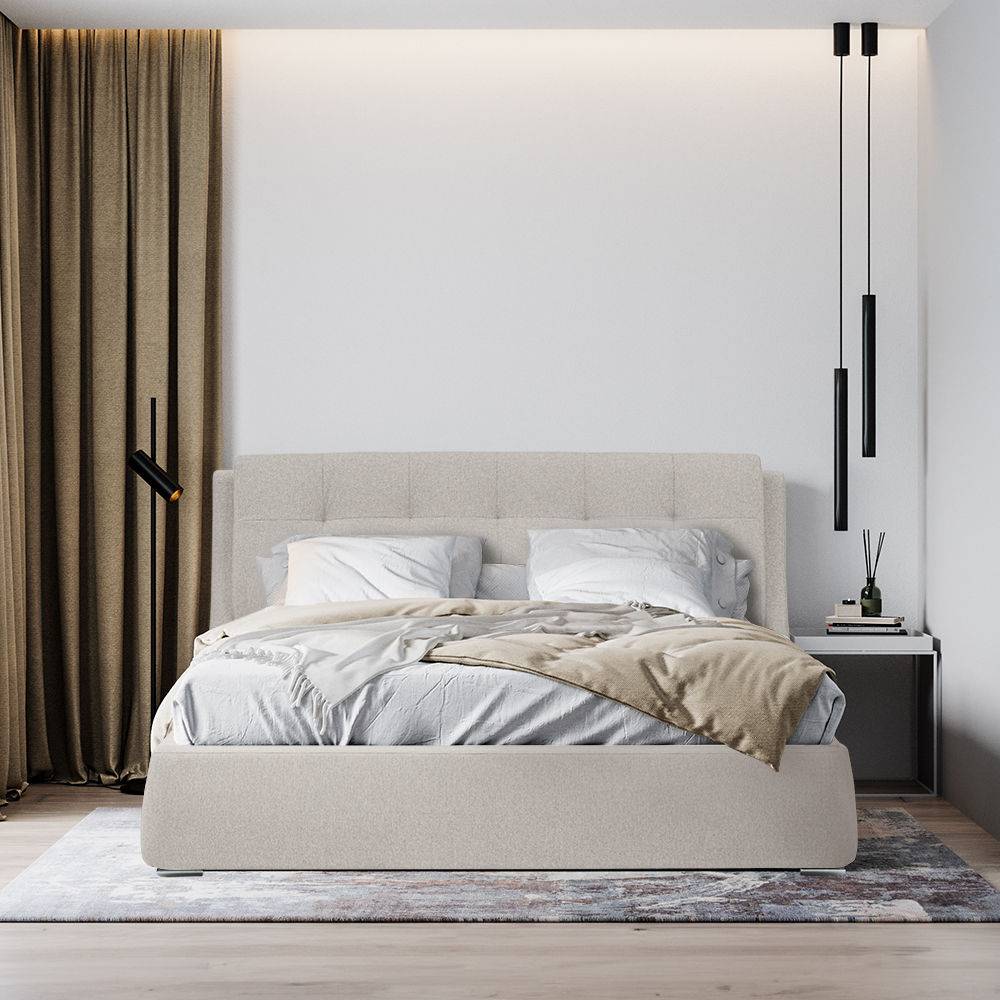 Lanta King Size Upholstered Bed (78x72 inch)