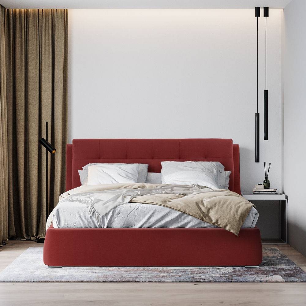 Lanta King Size Upholstered Bed (78x72 inch)