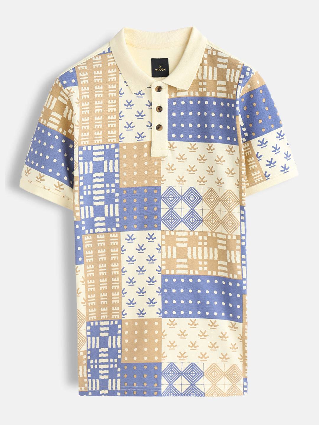 Classic AOP Polo T-Shirt | Yellow