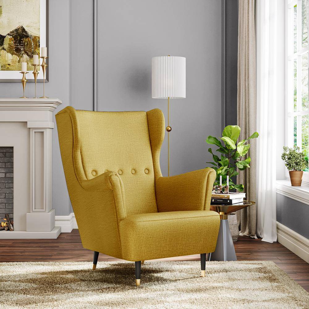 Nicco Wing Chair - Reflection Yellow