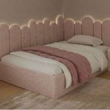 Kids Box Storage Bed in Velvet Fabric