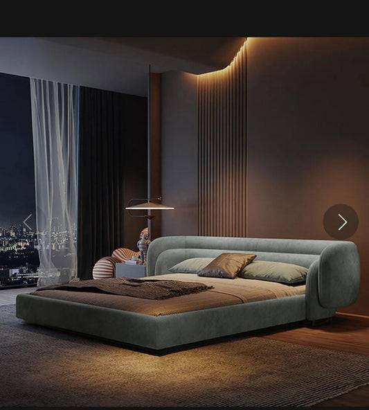 Maria Upholstered Bed with dual headboard