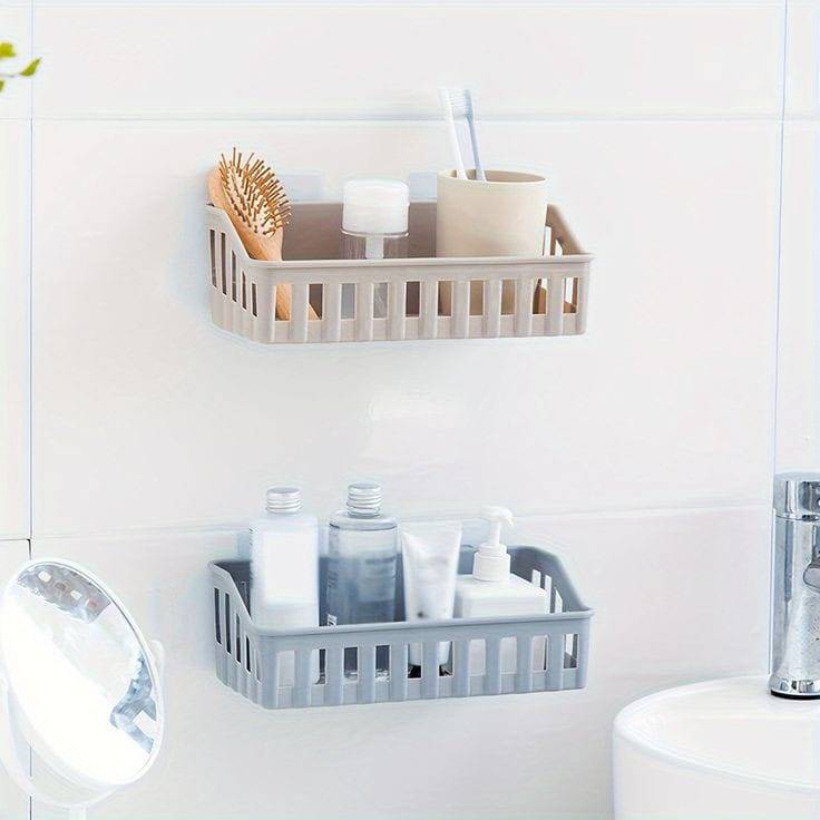 Refresh Bathroom Organizer Rack – Multipurpose Wall Shelf for Toiletries & Accessories (Random Color-Pack of 1) Buy @ ₹149