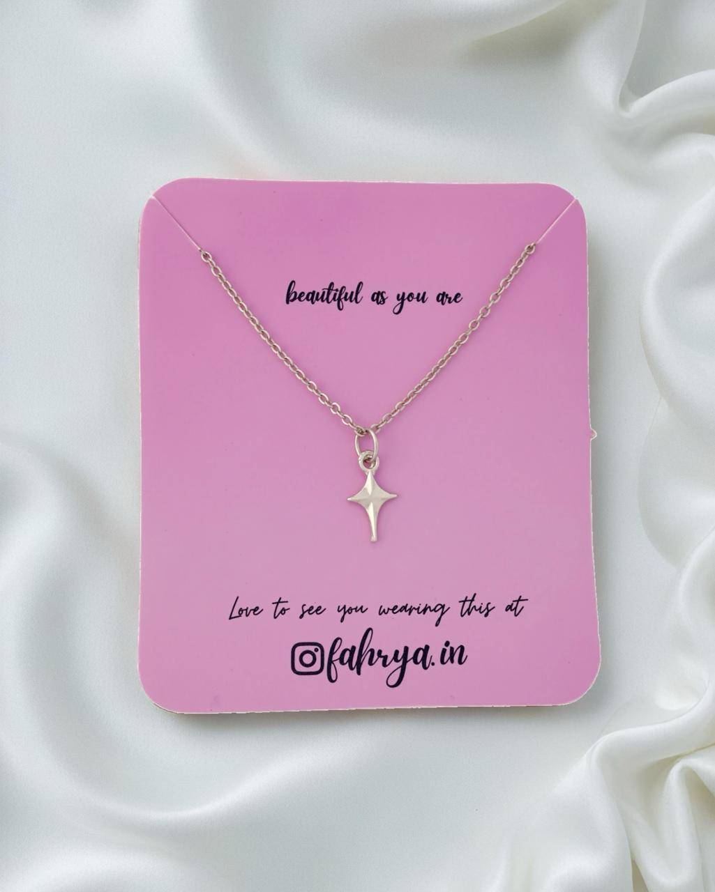 Silver Starry Necklace buy only at ₹99