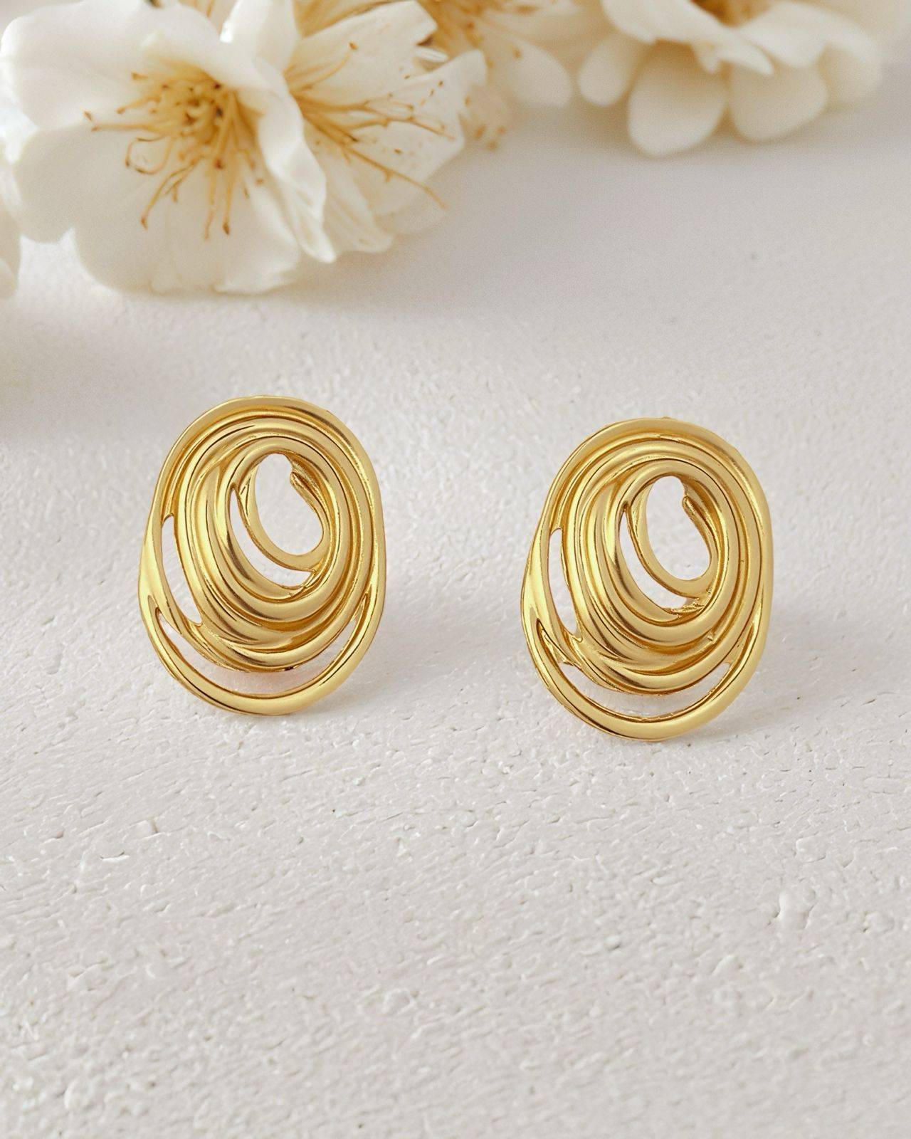 Sunlight Spiral Earrings buy only at ₹99