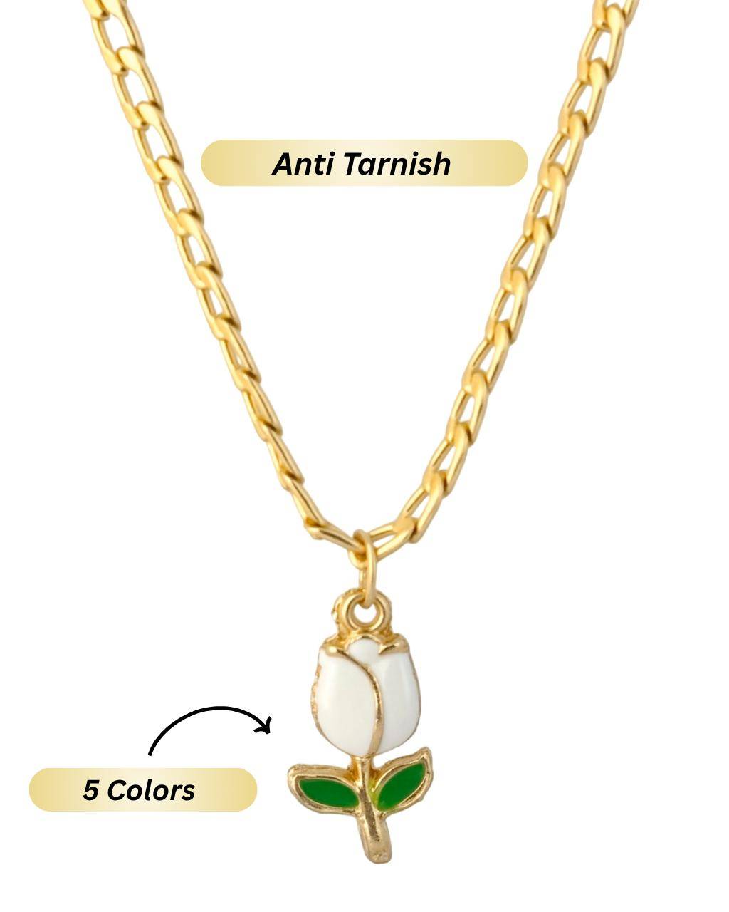 Flower Pendant Anti Tarnish Chain buy only at ₹249