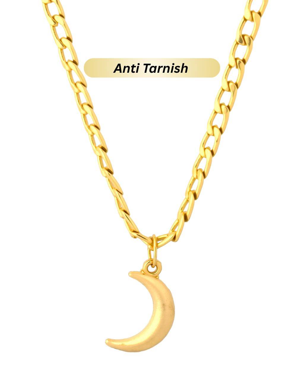 Moon Pendant Anti Tarnish Chain buy only at ₹249