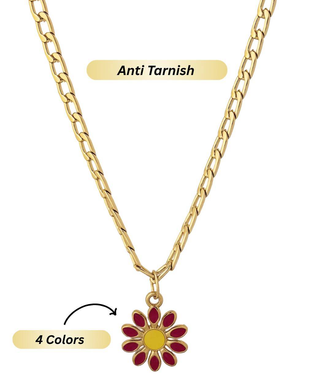 Flower Charm Anti Tarnish Chain buy only at ₹249