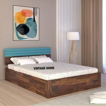 Woodland Retreat Solid Wood Queen Size Box Storage Bed