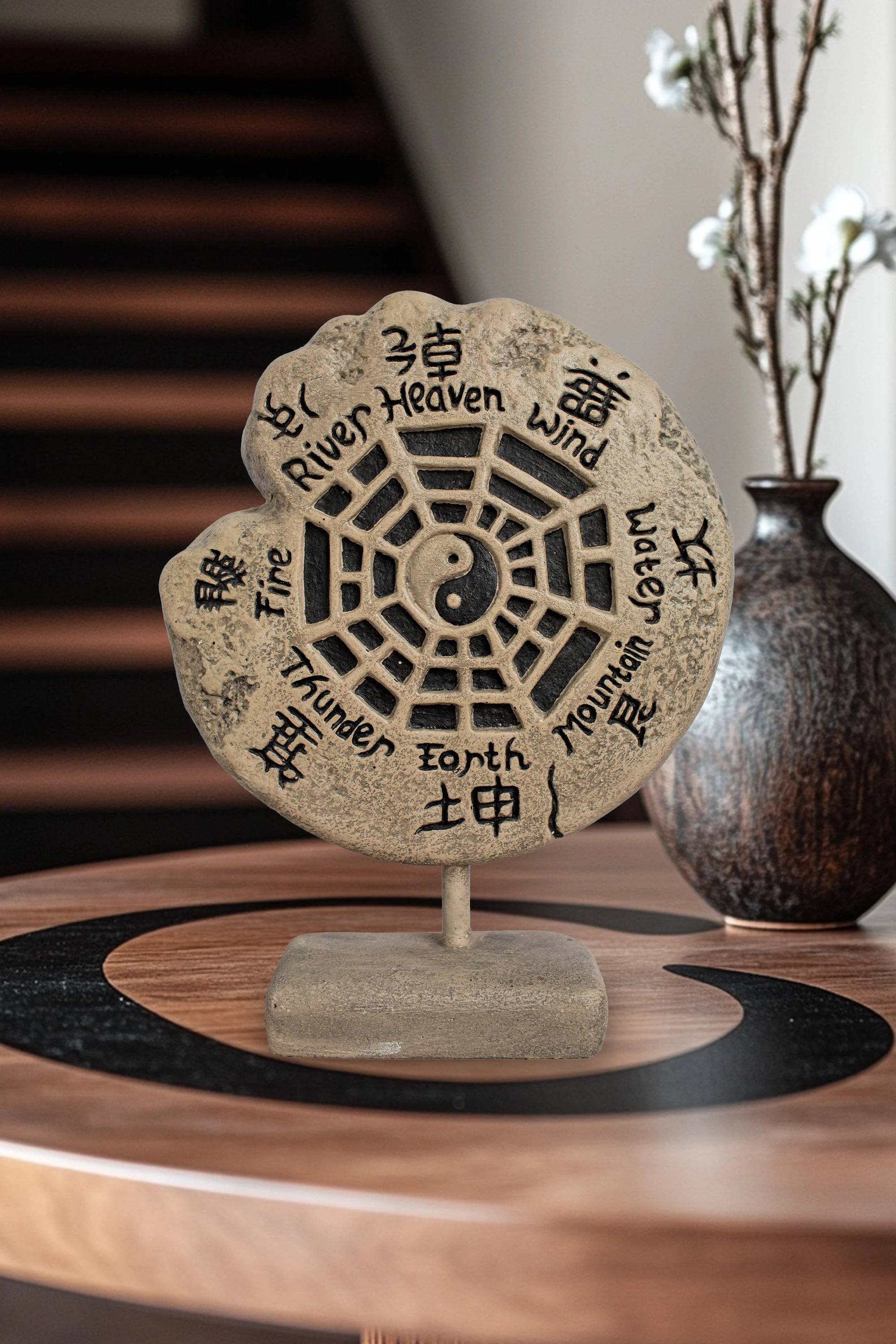 Buy Yin Yang Symbol With 5 Natural Elements in Showcase Piece | Best ...