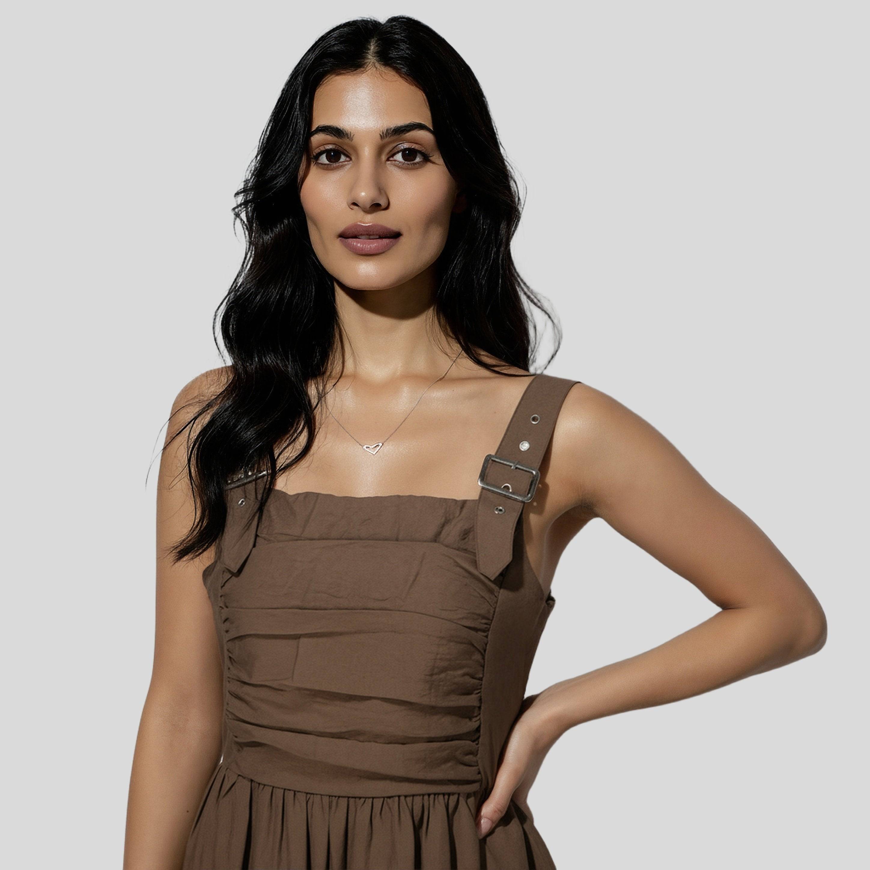 Betty Layered Maxi Dress With Ruching Detail