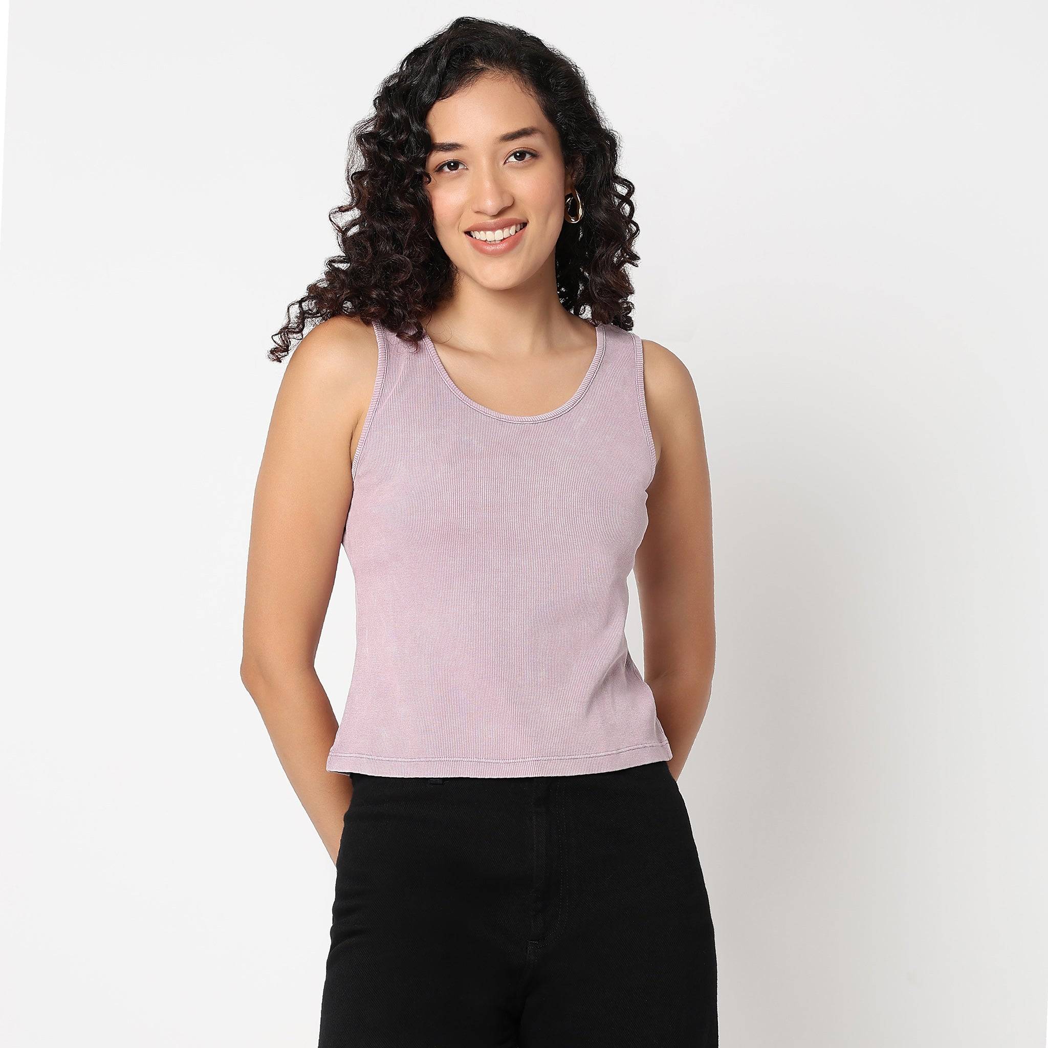 Sleeveless Crop T-Shirt