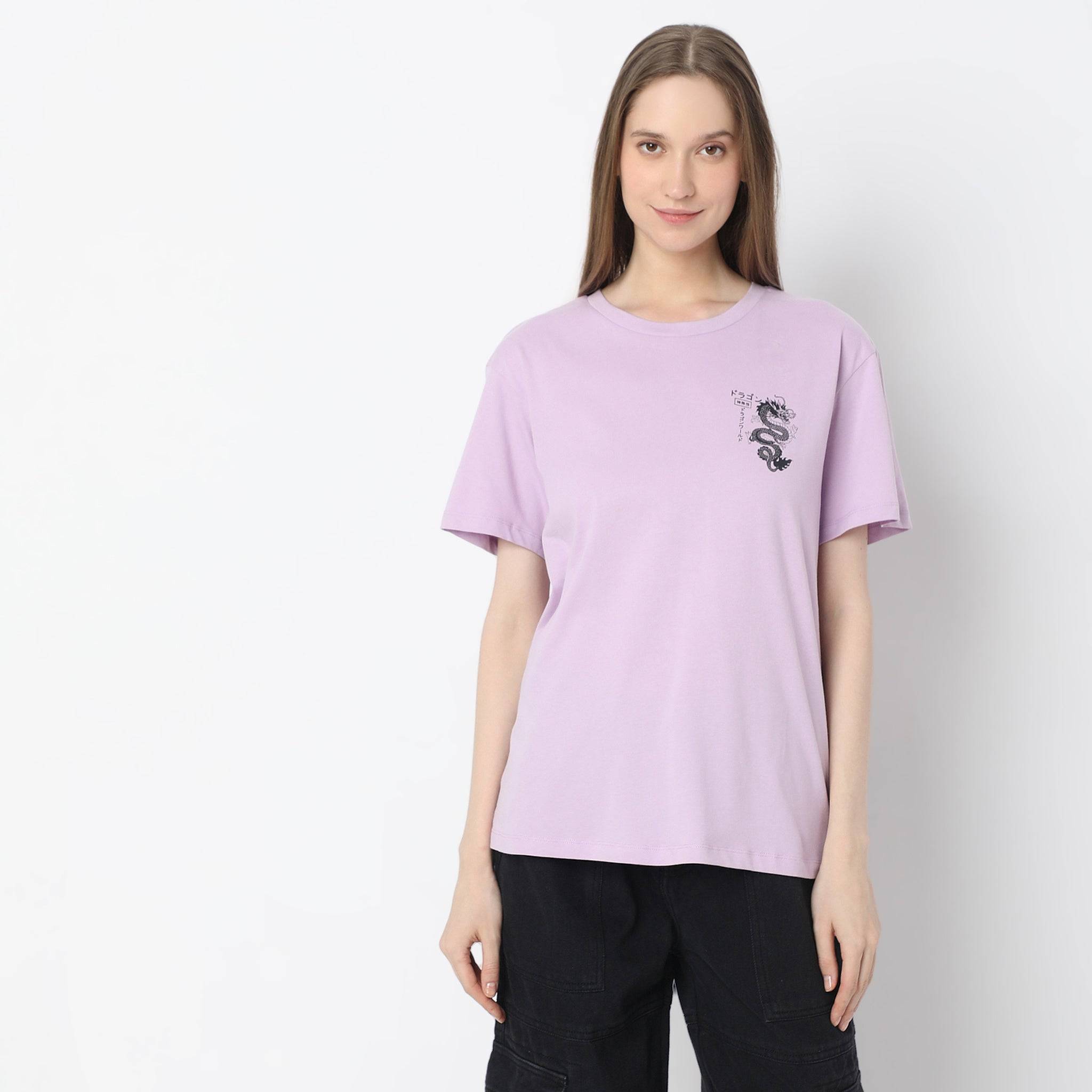 Oversized Front & Back Print T-Shirt