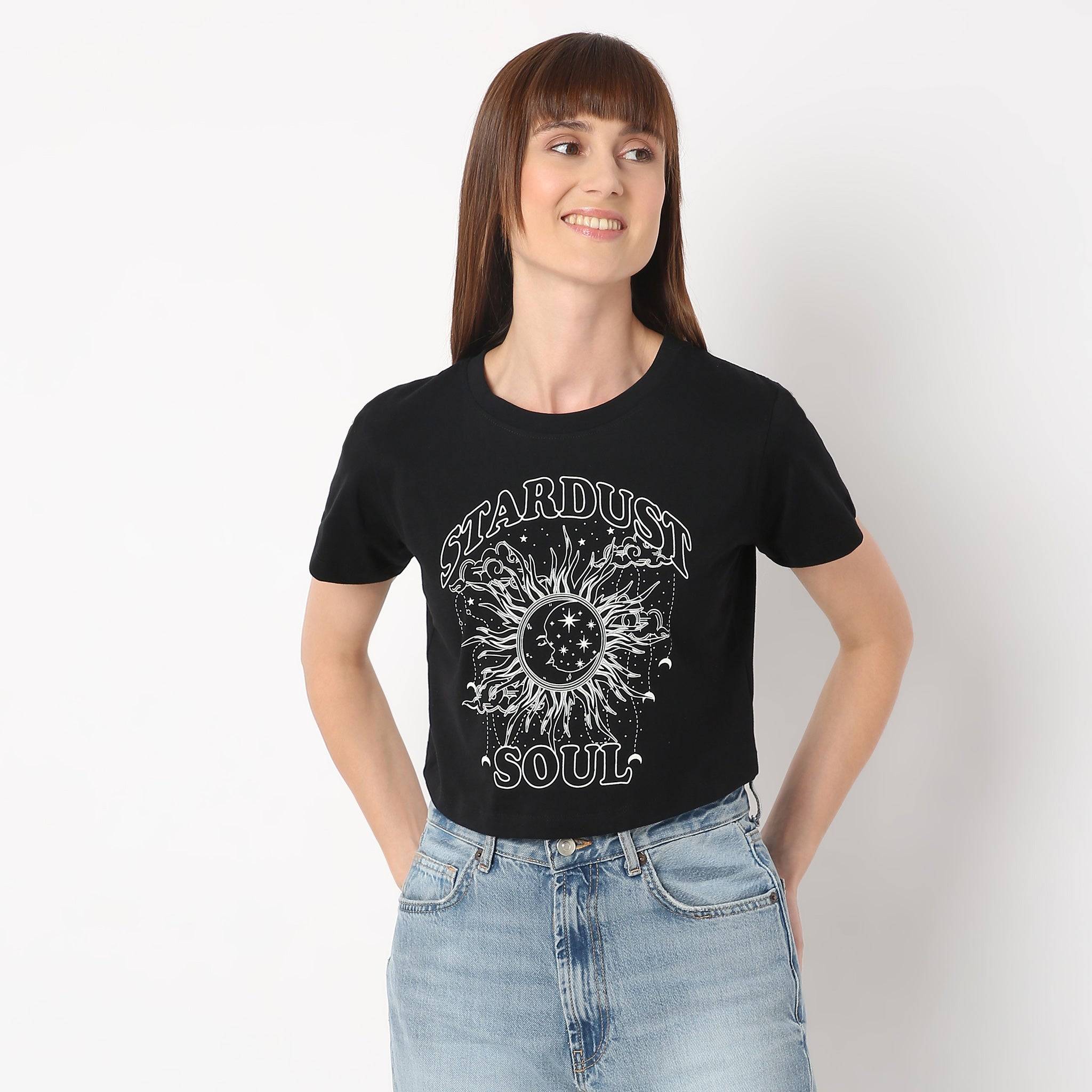 Short Sleeve Short Length Betty Graphic T-Shirt