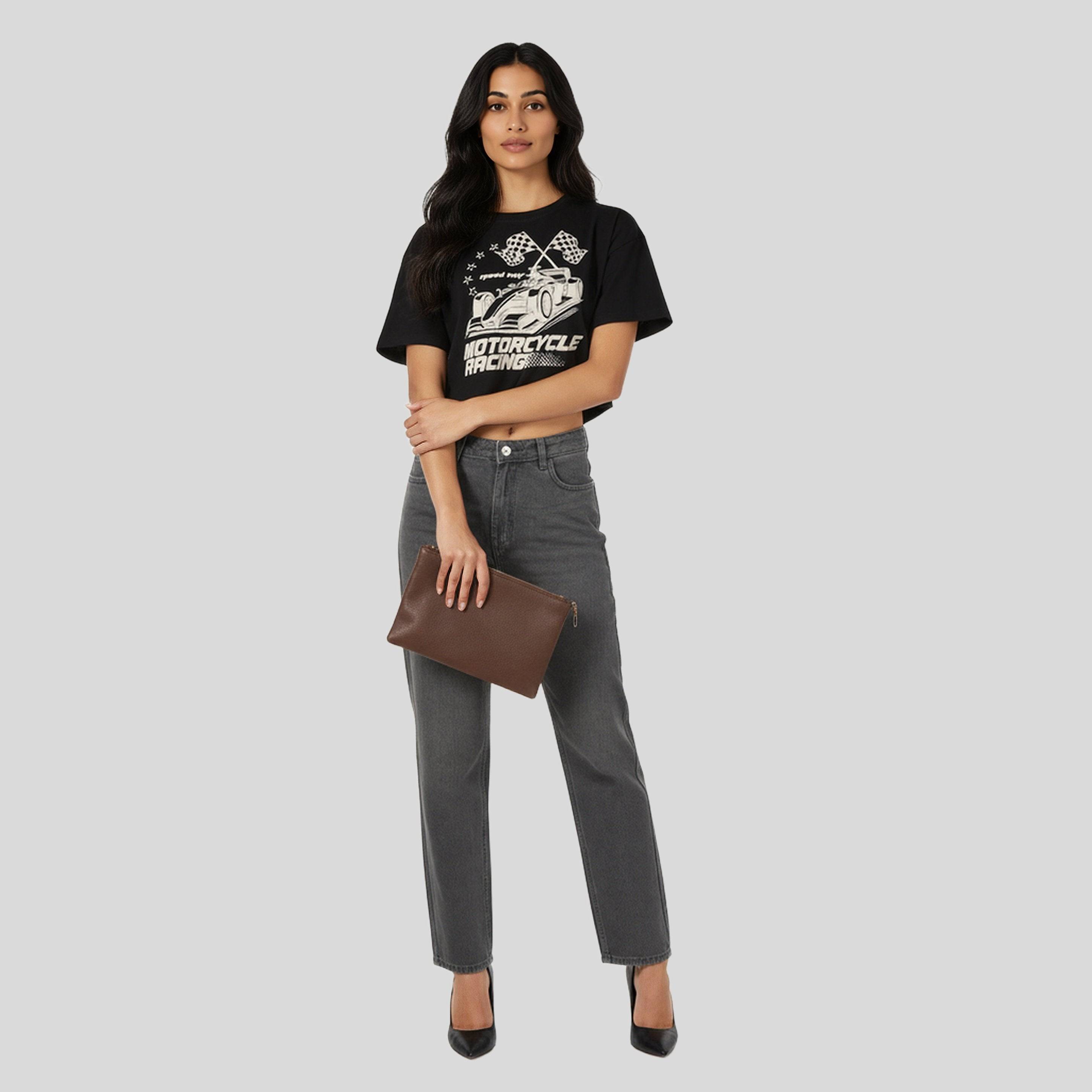 Cotton Graphic Crop T-Shirt